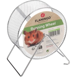 Flamingo Kołowrotek dla Gryzoni Chromowany 20,5cm