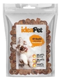 Ideapet Przysmak dla Psa Sushi z Kurczakiem 500g