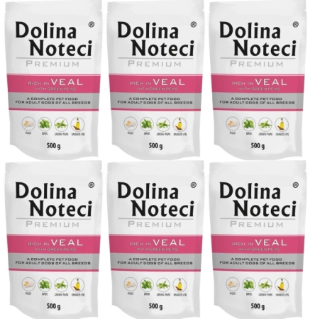 Dolina Noteci Premium Karma dla Psa Cielęcina 6x500g