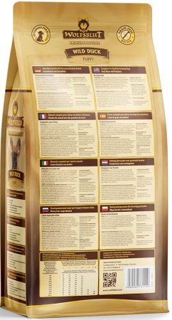 Wolfsblut Karma Dla Psa Wild Duck Puppy Kaczka 2kg