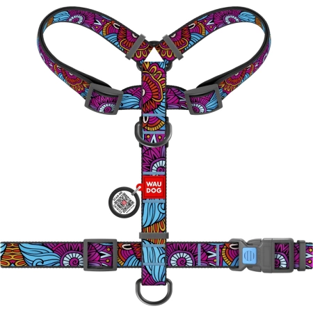 WAUDOG Nylonowe Szelki Dla Psa Lato Adresówka QR L
