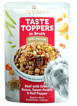 Applaws Karma Dla Psa Toppers Wołowina Warzywa Sos 85g