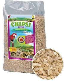 Chipsi Extra Zrębki Bukowe do Terrarium Klatki 2,8kg 10L