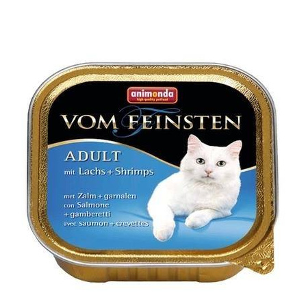 Animonda vom Feinsten Cat Adult z Łososiem i Krewetkami tacka 100g