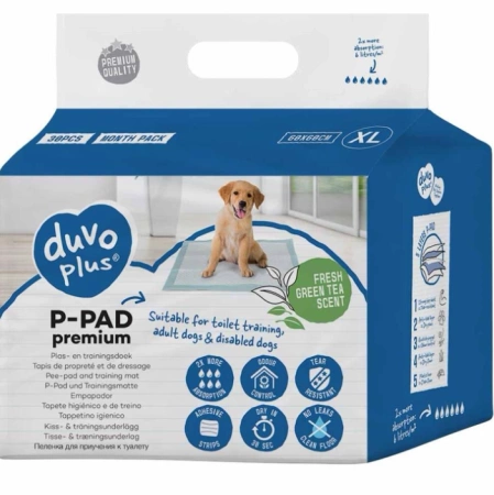 Duvo+ Standard Podkłady Dla Psa XL Green Tea 60x60cm 30szt