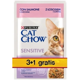 Purina Cat Chow Sensitive Karma Dla Kota Łosoś 4x85g