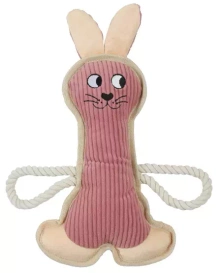 Zolux Zabawka Pluszowa dla Psa Królik Buddy Różowy 33cm