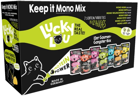 Lucky Lou SuperMono Karma Dla Kota Box Saszetki 12x125g