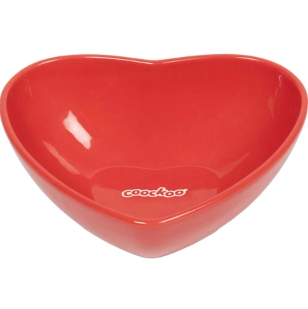 Coockoo Heart Miska dla Psa Serce Czerwone 480ml