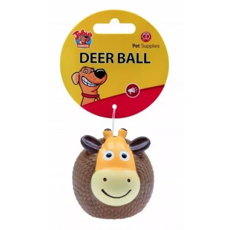 Toby's Choice Piłka dla Psa z Piszczałką Jelonek 6,5cm