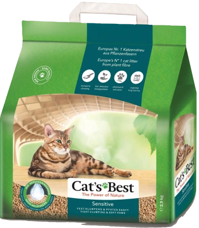 Cat's Best Sensitive Żwirek dla Kota Drewniany 2x8l