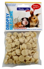 Dako-Art Przysmak dla Gryzoni Dropsy Mleczne 75g Worek