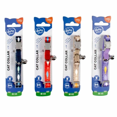 Duvo+ Obroża dla Kota Rybki Mix Kolor 20-30cm/10mm