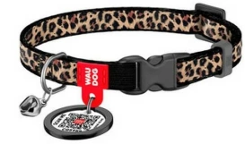 WAUDOG Nylon Obroża Dla Kota Cętki Z Dzwonkiem XS