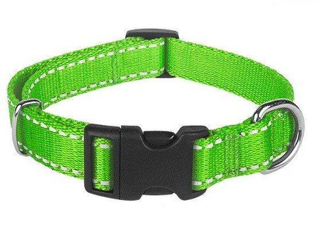 Chaba Obroża Odblaskowa dla Psa Regulowana 2/44cm Limonka