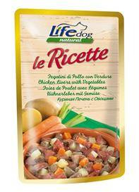 Life Dog Le Ricette 95g Wątróbka i Warzywa