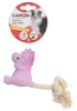 Camon Lateksowa Zabawka dla Psa z Liną Mix 15cm