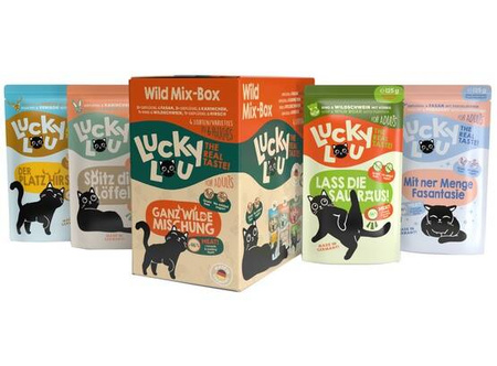 Lucky Lou Karma Dla Kota Wild Mix-Box Saszetki 6x125g