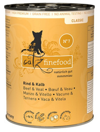 Catz Finefood Classic N07 dla Kota Wołowina Cielęcina 400g
