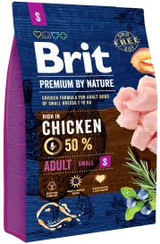Brit Premium By Nature Adult S Small 3kg