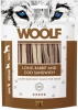 Woolf Przysmak Pies Long Rabbit&Cod Sandwich - Królik z Dorszem paski, 100g