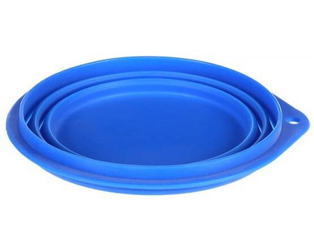 Flamingo Miska Dla Psa Podróżna Niebieska 1L