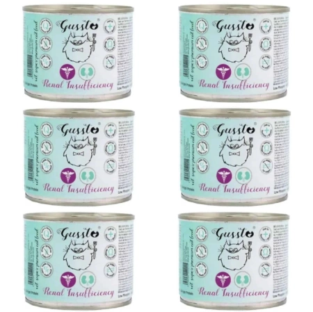 Gussto Vet Renal Karma Dla Kota Indyk Gęś 6x200g