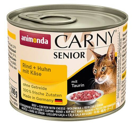 Animonda Karma Dla Kota Seniora Wołowina Kura Ser 200g