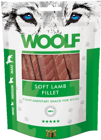 Woolf Przysmak Pies Soft Lamb Fillet - Cielęcina Paski, 100g