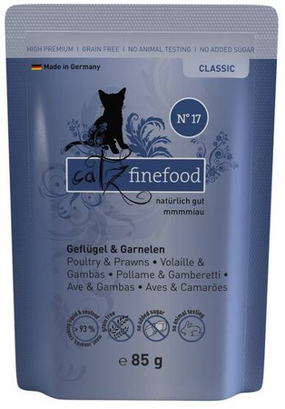 Catz Finefood Classic N17 dla Kota Drób Krewetki 85g