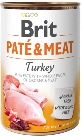 Brit Puszka 400g Pasztet i Mięso z Indyka Karma dla Psa