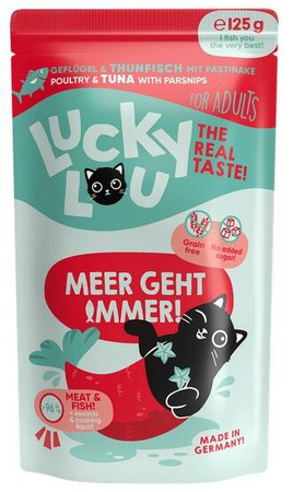 Lucky Lou Karma Dla Kota Drób Tuńczyk Saszetka 125g