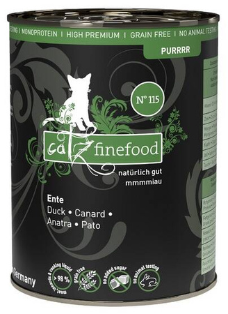 Catz Finefood Monoprotein Karma Dla Kota Kaczka 6x400g