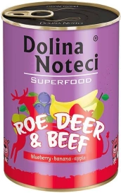 Dolina Noteci Superfood Pies Sarna i wołowina puszka 400g