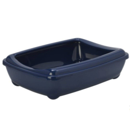 Yarro Moderna Kuweta Dla Kota Owalna z Ramką 42cm Granatowa