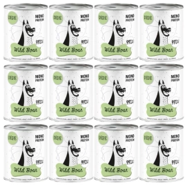 Paka Zwierzaka Karma Dla Psa PEPE Dzik 12x800g