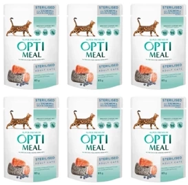 Optimeal Karma dla Kota Sterylizowanego Saszetka Łosoś 6x85g