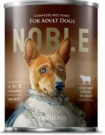 NOBLE Mokra Karma dla Psa Wołowina w Sosie 415g