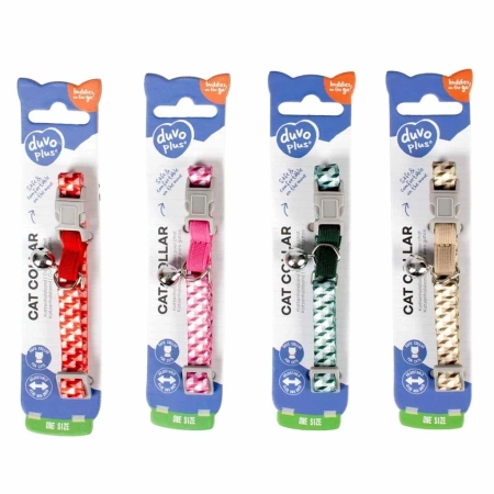 Duvo+ Obroża dla Kota Serce Mix Kolor 20-30cm/10mm