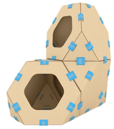 Collar Telepet Modułowa Budka Dla Kota Kartonowa 1szt