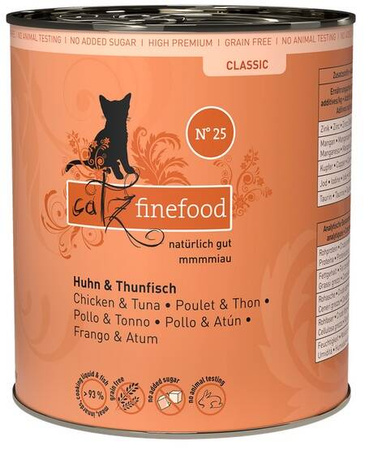 Catz Finefood Classic N25 Kurczak Tuńczyk 800g