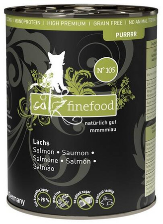 Catz Finefood Pur N105 Karma Dla Kota Łosoś 375g