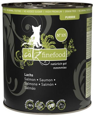 Catz Finefood Pur N105 Karma Dla Kota Łosoś 750g