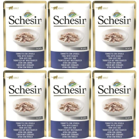 Schesir Karma dla Kota Tuńczyk Okoń w Galaretce 6x85g