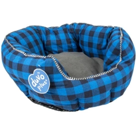 Duvo+ Legowisko dla Psa Kota Owal Kratka Mix Kolor 41cm