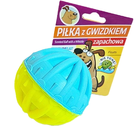 Sum-Plast Zabawka Dla Psa Piłka Nr3 Piszczałka Mix Kolor