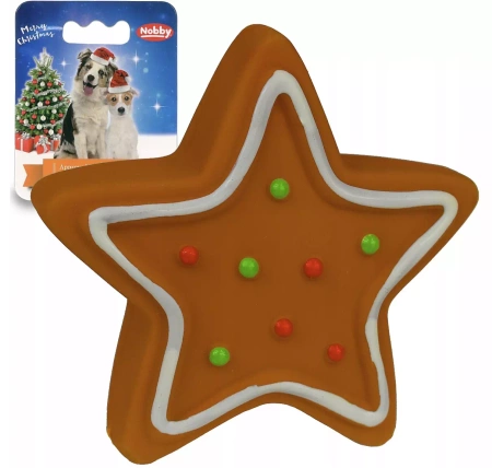 Nobby Świąteczna Zabawka dla Psa Choinka Gwiazda 10x9cm
