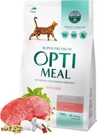 Optimeal Karma dla Kota Sterylizowanego Wołowina 700g