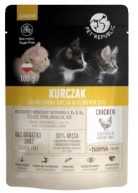 Pet Republic Mokra Karma dla Kota Juniora Kurczak 100g
