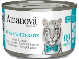Amanova Mokra Karma dla Kota Tuńczyk Białoryby Bulion 70g